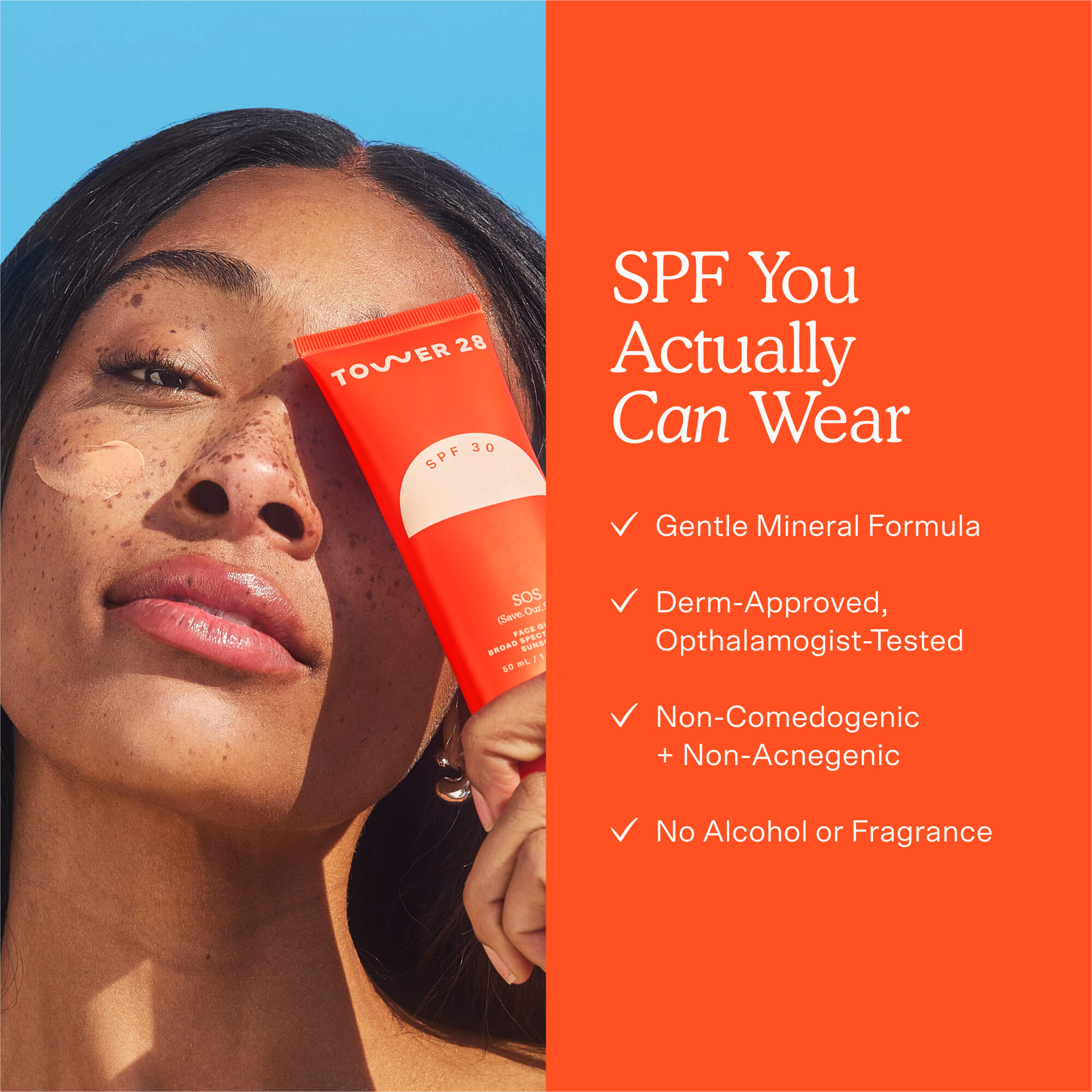 SOS FaceGuard™ SPF 30 Daily Mineral sunscreen PA+++