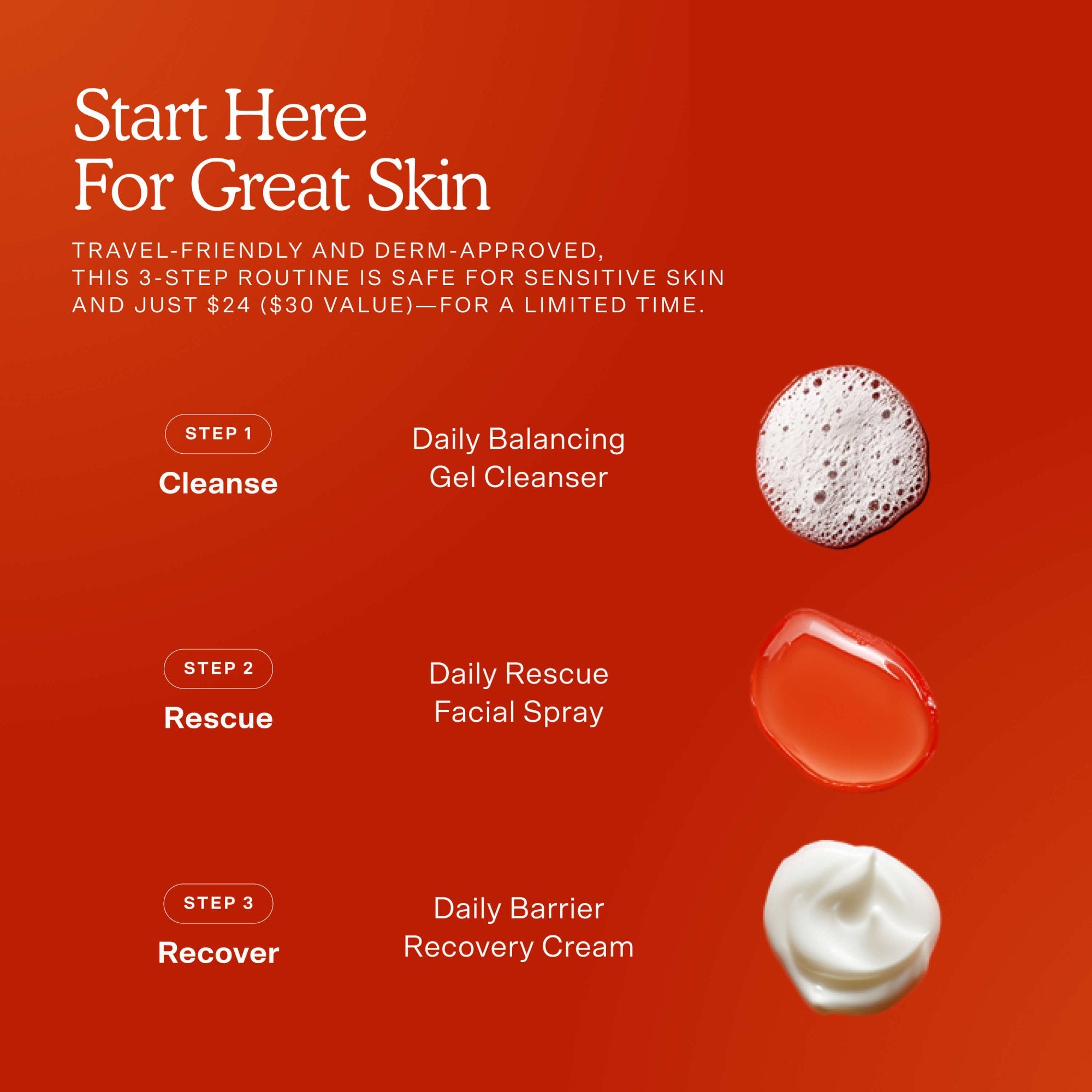 SOS Mini Routine skincare minis kit