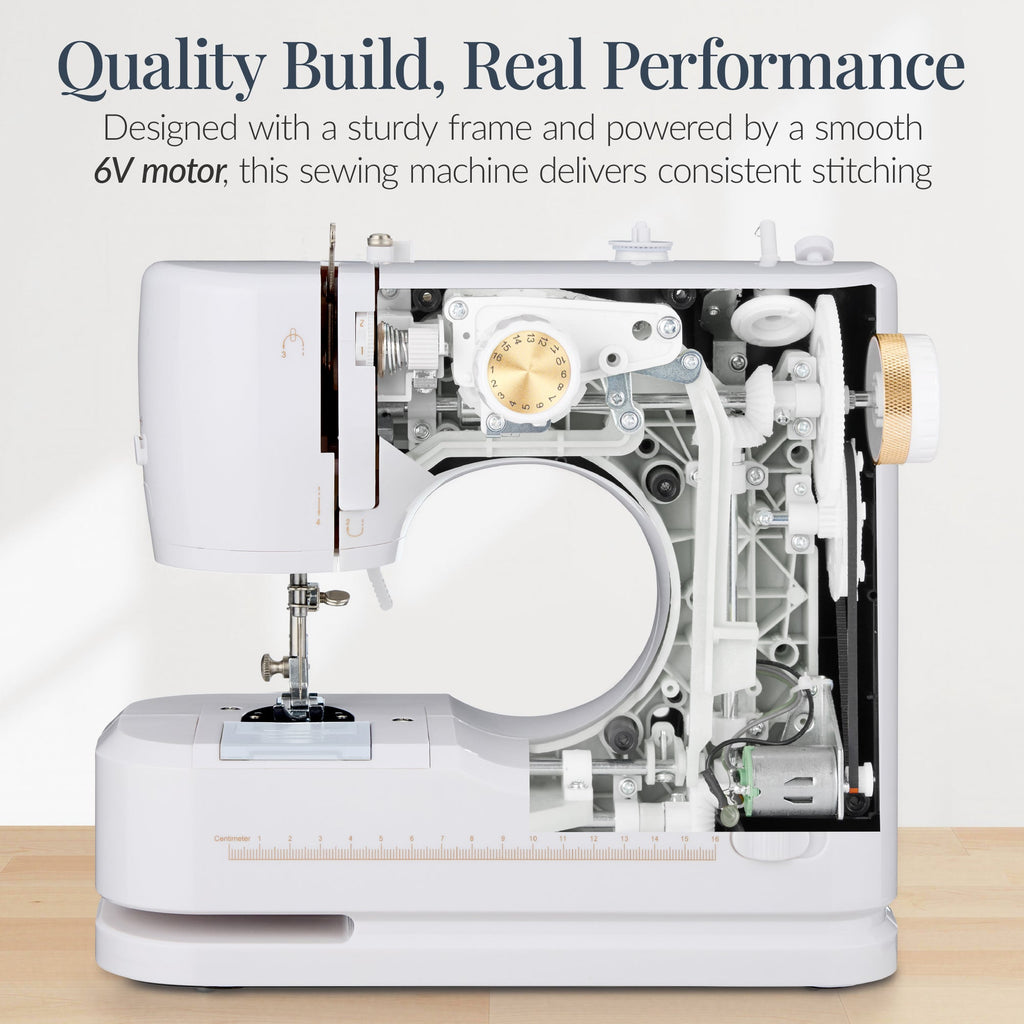 55-Piece Sewing Machine Kit for Beginners w/ 16 Stitch Patterns