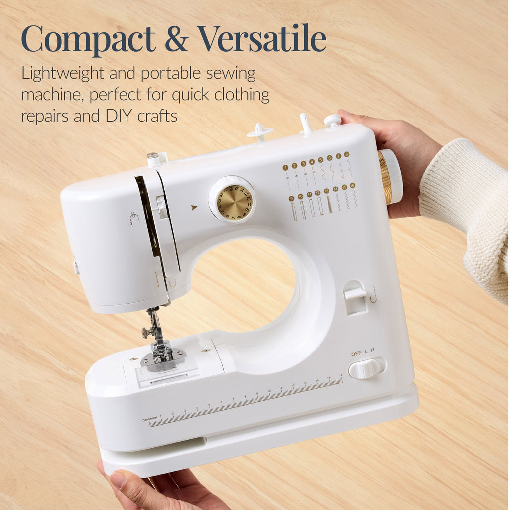 55-Piece Sewing Machine Kit for Beginners w/ 16 Stitch Patterns