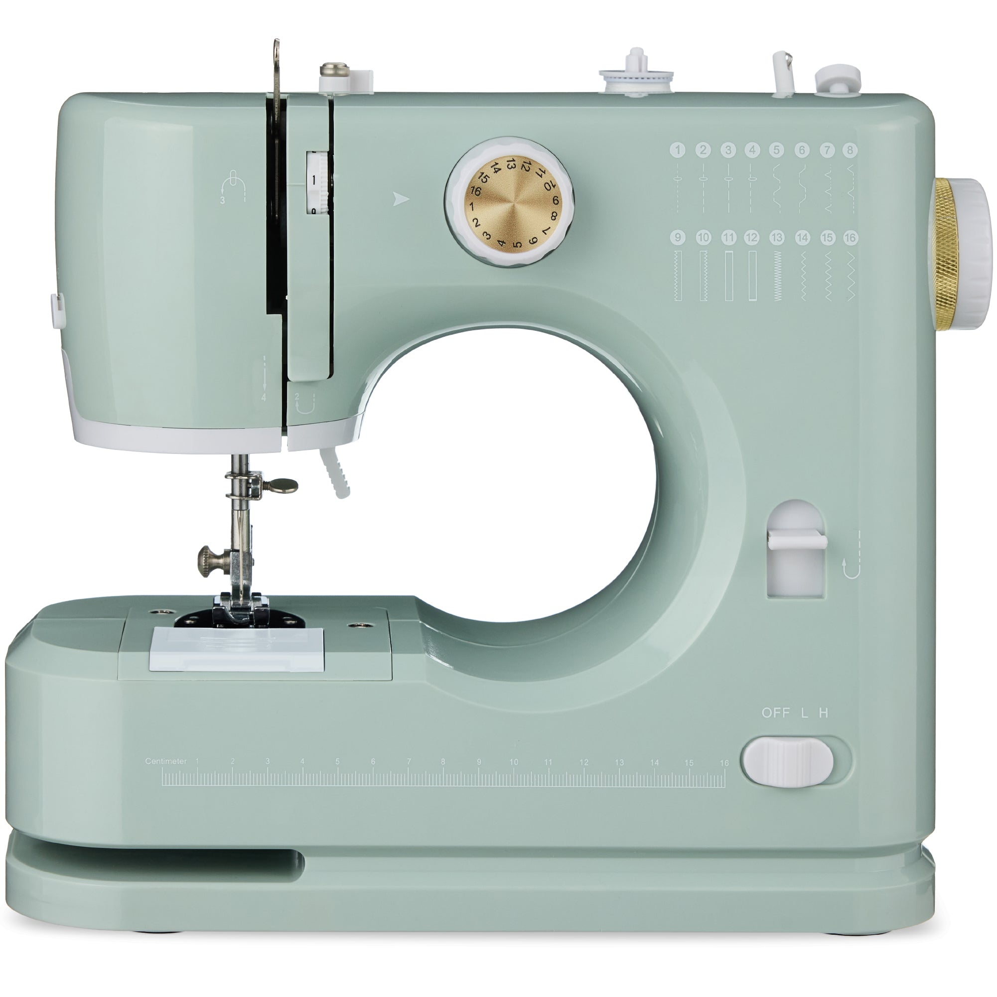 55-Piece Sewing Machine Kit for Beginners w/ 16 Stitch Patterns