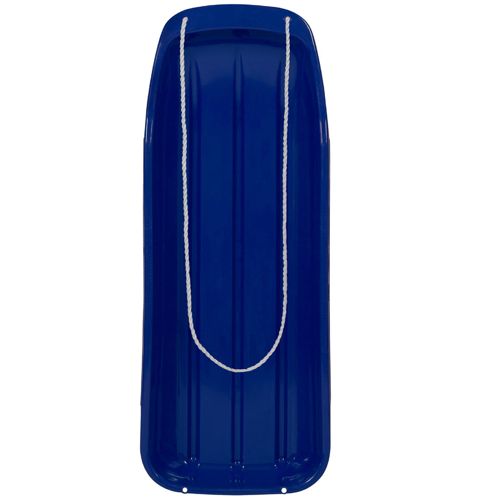48in Kids Toboggan Snow Sled Board w/ Pull Rope Curved Edges