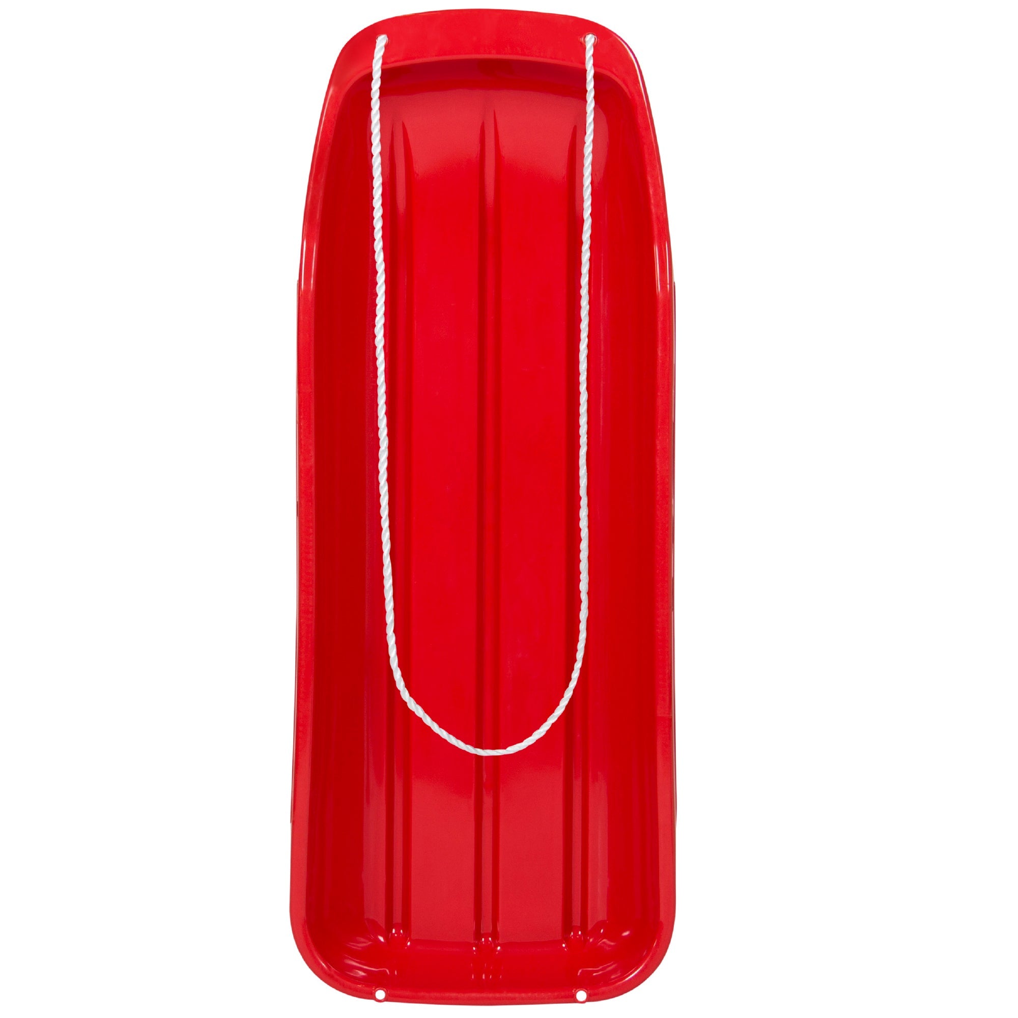 48in Kids Toboggan Snow Sled Board w/ Pull Rope Curved Edges