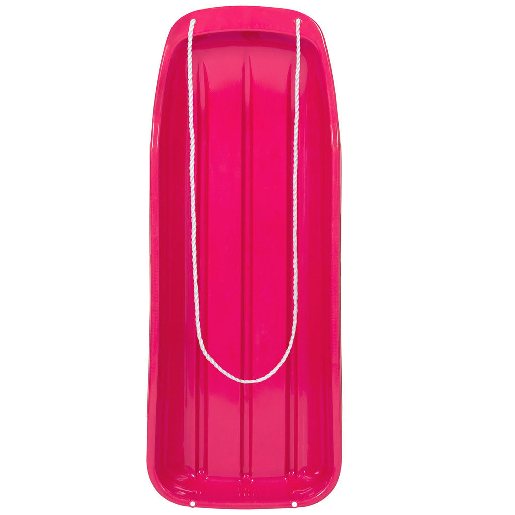 48in Kids Toboggan Snow Sled Board w/ Pull Rope Curved Edges