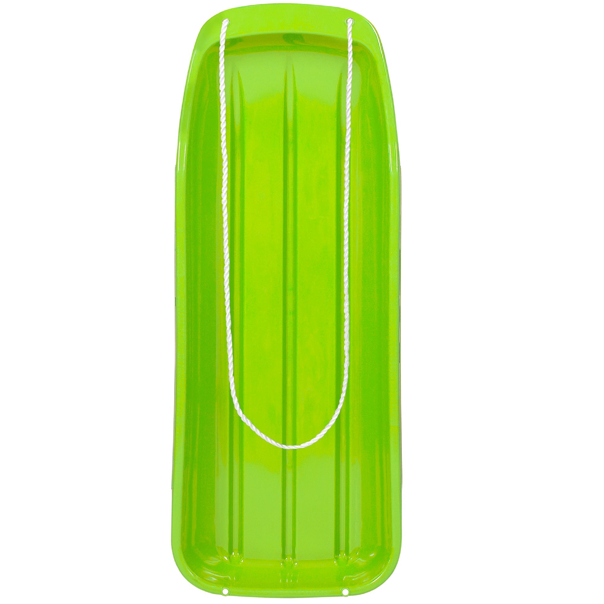 48in Kids Toboggan Snow Sled Board w/ Pull Rope Curved Edges