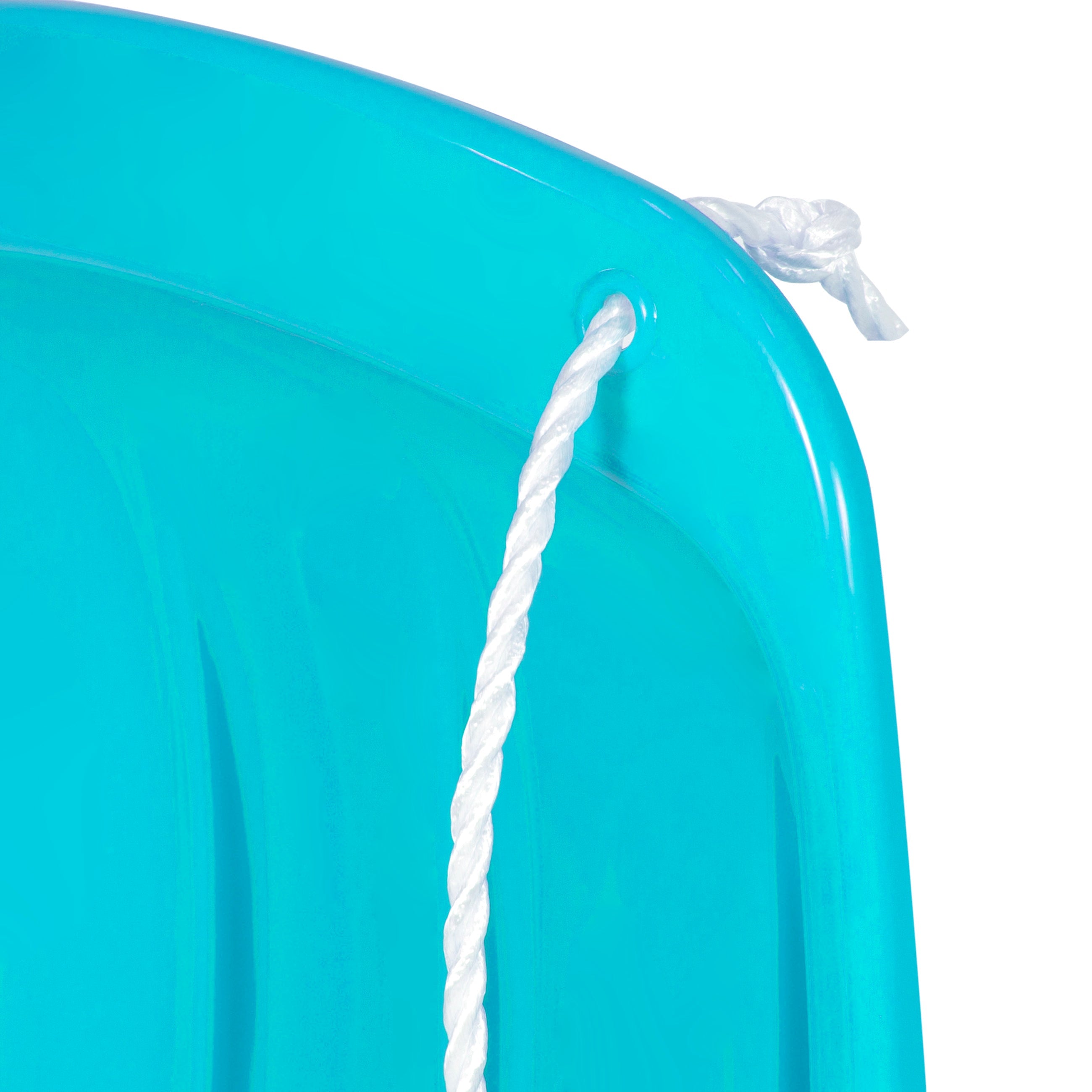 48in Kids Toboggan Snow Sled Board w/ Pull Rope Curved Edges