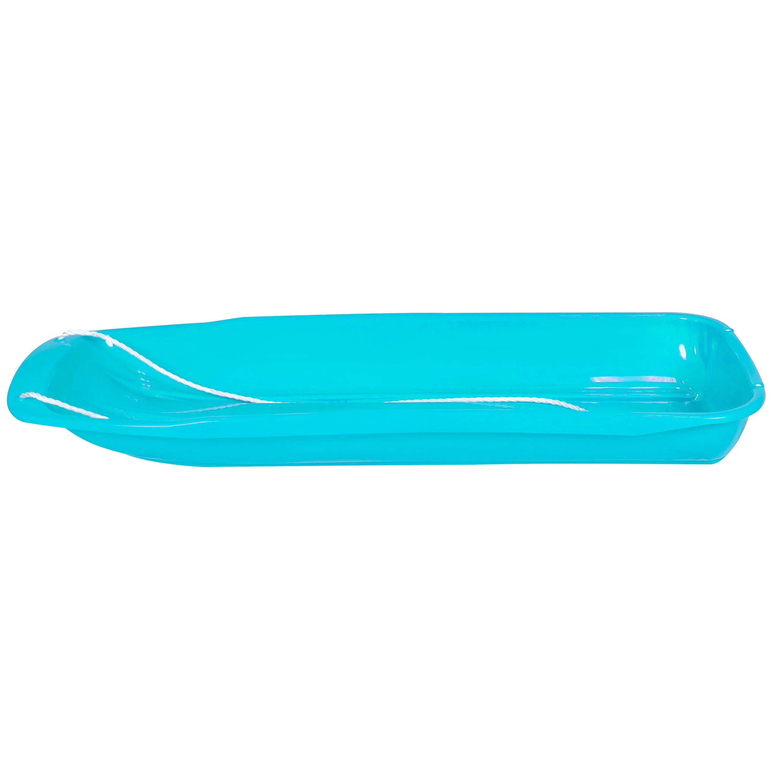 48in Kids Toboggan Snow Sled Board w/ Pull Rope Curved Edges