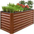 4x2x2FT Outdoor Steel Garden Bed for Vegetables Flowers & Herbs
