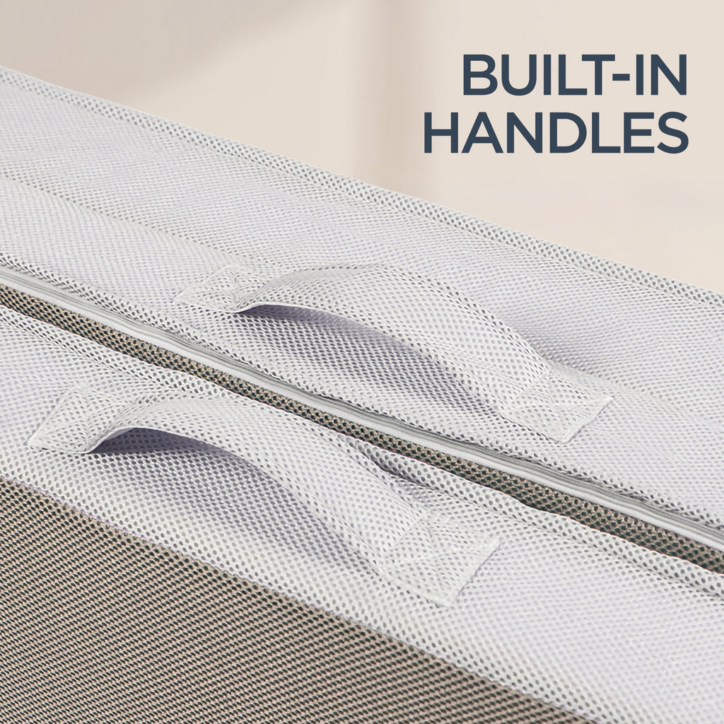 4in Portable Mattress Topper Tri-Fold Mattress Pad - Taupe