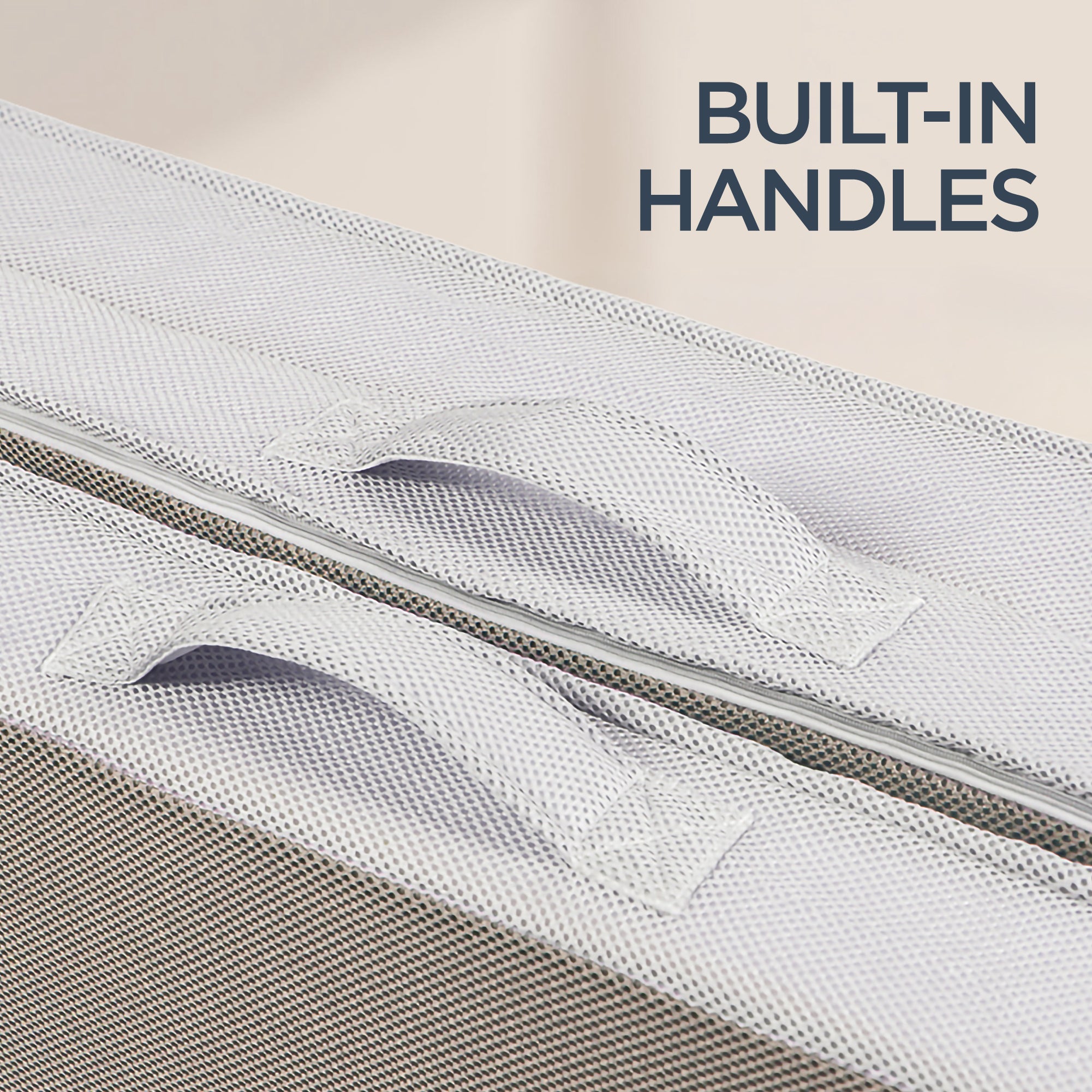 4in Portable Mattress Topper Tri-Fold Mattress Pad - Taupe