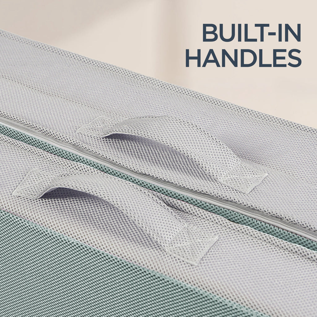 4in Portable Mattress Topper Tri-Fold Mattress Pad - Seafoam