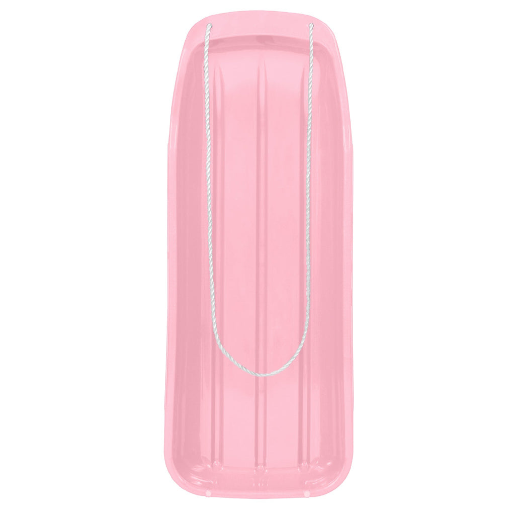48in Kids Toboggan Snow Sled Board w/ Pull Rope Curved Edges